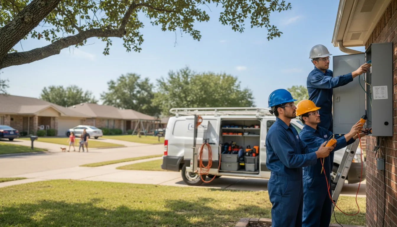 Certified electrician providing emergency electrical services in Yukon, OK